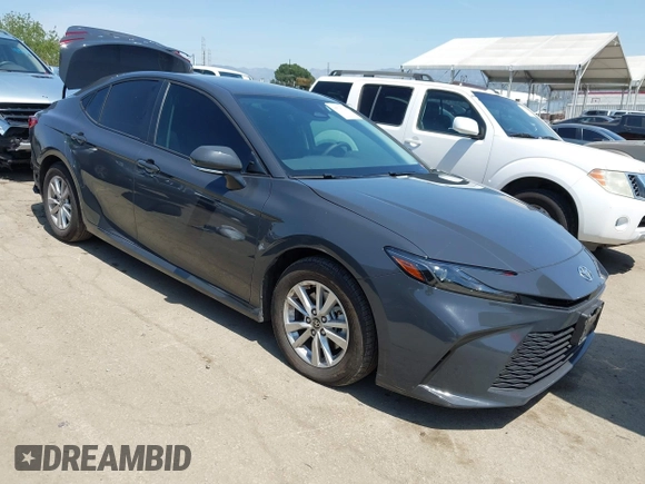 2025 Toyota Camry LE with VIN 4T1DAACK5SU008796, listed as a IAAI auction lot 41978714 with 20,225 mi miles and . Bid and sale history available at DreamBid. Image 1.