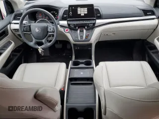 2025 Honda Odyssey EX-L with VIN 5FNRL6H63SB004123, listed as a Copart auction lot 49710025 with 3,854 mi miles and Salvage Title. Bid and sale history available at carsss.com. Image 8.