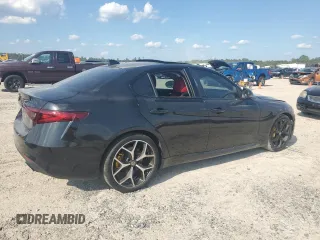 2019 Alfa Romeo Giulia Ti Sport with VIN ZARFAMBN8K7616651, listed as a Copart auction lot 72022264 with 28,763 mi miles and Salvage Title. Bid and sale history available at carsss.com. Image 3.