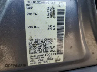 2017 Nissan Altima SV with VIN 1N4AL3AP0HC190939, listed as a Copart auction lot 75935684 with 137,376 mi miles and Salvage Title. Bid and sale history available at carsss.com. Image 15.