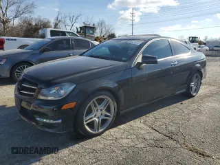 2015 Mercedes-Benz C 350 with VIN WDDGJ8JB0FG367707, listed as a Copart auction lot 86821814 with 58,225 mi miles and Salvage title. Bid and sale history available at DreamBid. Image 1.