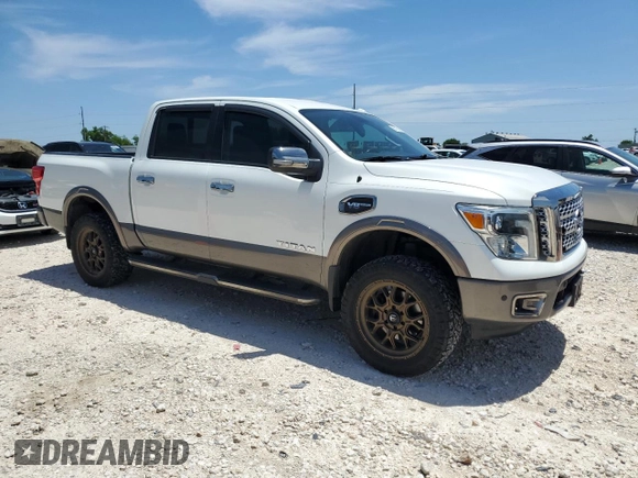 2017 Nissan Titan SL with VIN 1N6AA1E68HN510418, listed as a Copart auction lot 55175085 with 86,158 mi miles and Clean title. Bid and sale history available at DreamBid. Image 4.