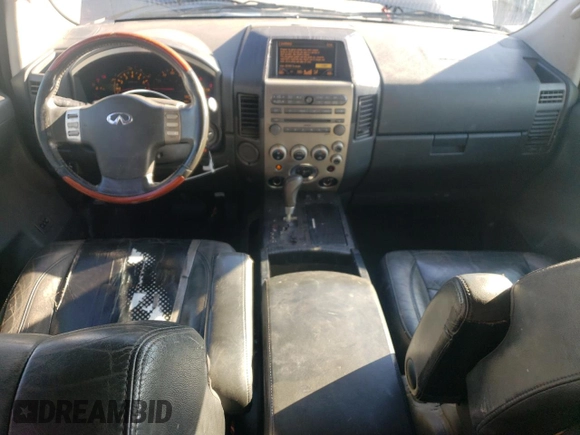 2005 Infiniti QX56 with VIN 5N3AA08A05N809025, listed as a Copart auction lot 70888204 with 0 mi miles and Salvage Title. Bid and sale history available at carsss.com. Image 8.