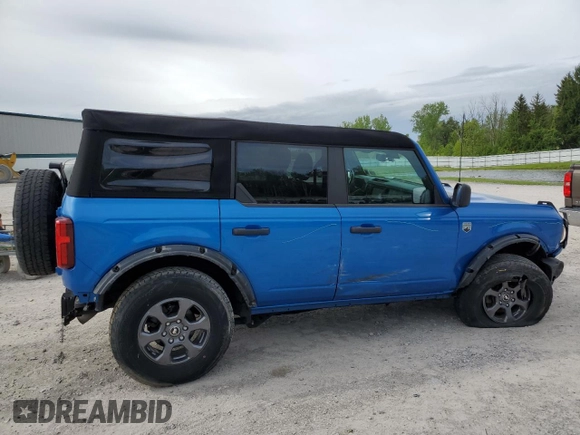 2023 Ford Bronco z VIN 1FMDE5BH7PLB11989, wystawiony jako Copart lot #58302125 z przebiegiem 25 526 mil mil oraz Szkoda całkowita • Salvage title. Historia ofert i sprzedaży dostępna na DreamBid. Obrazek 3.