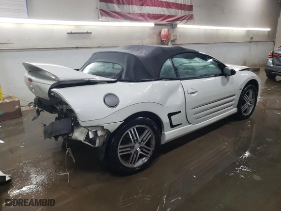 2003 Mitsubishi Eclipse GTS with VIN 4A3AE75H93E017736, listed as a Copart auction lot 86005414 with 128,934 mi miles and Salvage Title. Bid and sale history available at carsss.com. Image 3.