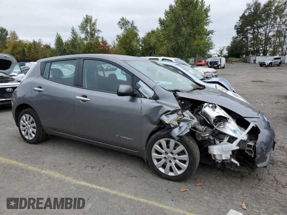 2015 Nissan LEAF SV with VIN 1N4AZ0CP3FC307159, listed as a Copart auction lot 72551803 with 51,417 mi miles and . Bid and sale history available at DreamBid. Image 4.