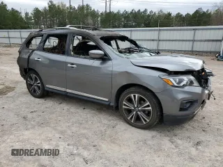 2020 Nissan Pathfinder Platinum with VIN 5N1DR2DN0LC605059, listed as a Copart auction lot 51507605 with Not provided miles and Salvage title. Bid and sale history available at DreamBid. Image 4.