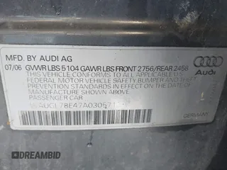 2007 Audi S4 z VIN WAUGL78E47A030571, wystawiony jako IAAI lot #41969041 z przebiegiem 170 319 mil mil oraz . Historia ofert i sprzedaży dostępna na DreamBid. Obrazek 9.