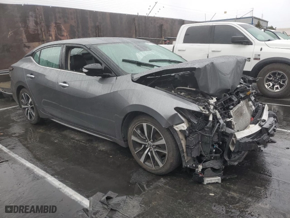 2022 Nissan Maxima SV with VIN 1N4AA6CV7NC505802, listed as a Copart auction lot 45214025 with 43,234 mi miles and Salvage Title. Bid and sale history available at carsss.com. Image 4.