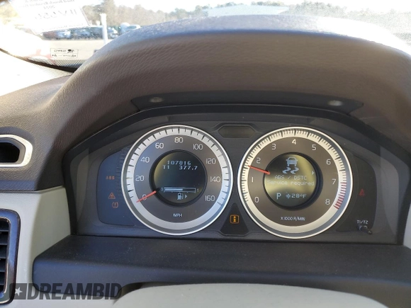 2013 Volvo XC70 3.2L with VIN YV4940BZXD1161573, listed as a Copart auction lot 43947975 with 107,816 mi miles and Salvage Title. Bid and sale history available at DreamBid. Image 9.