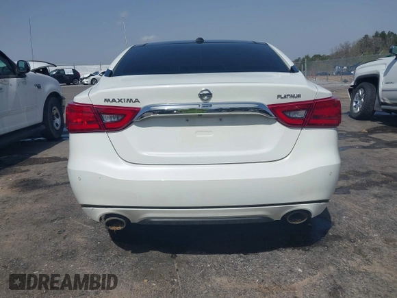 2017 Nissan Maxima SV with VIN 1N4AA6AP0HC409910, listed as a IAAI auction lot 41764389 with 67,483 mi miles. Bid and sale history available at carsss.com. Image 17.
