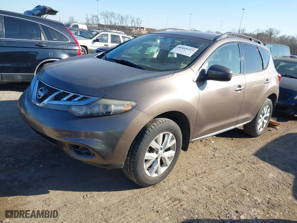 2014 Nissan Murano SL with VIN JN8AZ1MU3EW413892, listed as a IAAI auction lot 41418313 with 156,898 mi miles. Bid and sale history available at carsss.com. Image 17.