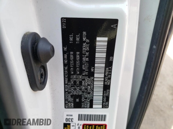 2022 Toyota Sienna XSE z VIN 5TDDSKFC4NS053796, wystawiony jako Copart lot #71183874 z przebiegiem 40 564 mil mil oraz Nie do naprawy • Non repairable. Historia ofert i sprzedaży dostępna na DreamBid. Obrazek 13.