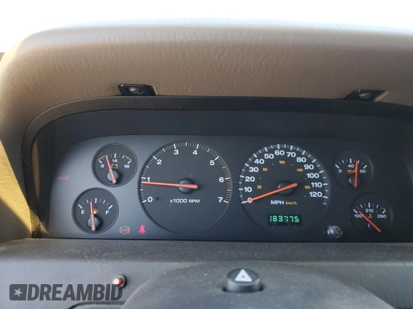 2000 Jeep Grand Cherokee Laredo with VIN 1J4G248S6YC333068, listed as a Copart auction lot 54972765 with 183,775 mi miles and Clean title. Bid and sale history available at DreamBid. Image 9.