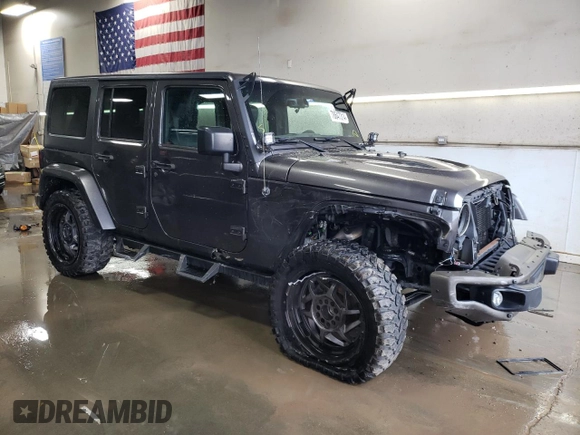 2016 Jeep Wrangler Unlimited 75th Anniversary with VIN 1C4BJWEG4GL254043, listed as a Copart auction lot 78647314 with 102,155 mi miles and Salvage title. Bid and sale history available at DreamBid. Image 4.