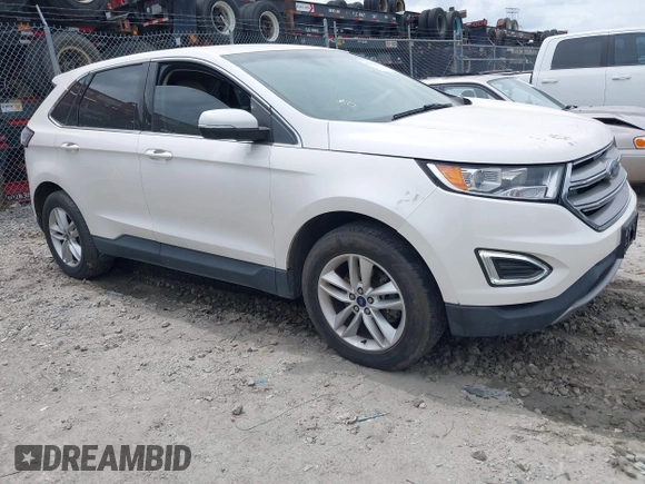 2015 Ford Edge SEL with VIN 2FMTK3J99FBC37403, listed as a IAAI auction lot 41970971 with 136,097 mi miles. Bid and sale history available at carsss.com. Image 1.