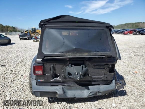2020 Jeep Wrangler Unlimited Sport S с VIN 1C4HJXDG2LW104085, выставлен на аукционе Copart как лот 49573955 с пробегом 45 853 миль миль и Списание • Salvage title. История ставок и продаж доступна на DreamBid. Изображение 6.