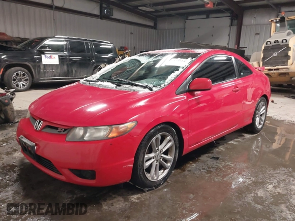 2008 Honda Civic Cpe Si with VIN 2HGFG21588H702281, listed as a IAAI auction lot 41583143 with 154,958 mi miles. Bid and sale history available at carsss.com. Image 17.
