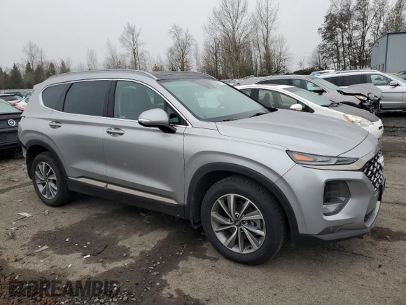 2020 Hyundai Santa Fe Limited with VIN 5NMS5CADXLH187314, listed as a Copart auction lot 87905395 with 35,904 mi miles and Salvage Title. Bid and sale history available at DreamBid. Image 4.