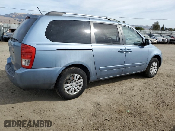 2012 Kia Sedona LX with VIN KNDMG4C7XC6418645, listed as a Copart auction lot 79535074 with 130,023 mi miles and Salvage Title. Bid and sale history available at DreamBid. Image 3.