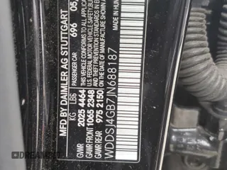 2018 Mercedes-Benz CLA 250 with VIN WDDSJ4GB7JN688187, listed as a Copart auction lot 71956543 with 46,204 mi miles and . Bid and sale history available at DreamBid. Image 12.