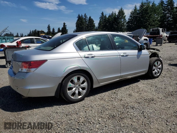 2009 Honda Accord EX with VIN 1HGCP26799A092047, listed as a Copart auction lot 59555835 with 138,515 mi miles and Salvage title. Bid and sale history available at DreamBid. Image 3.