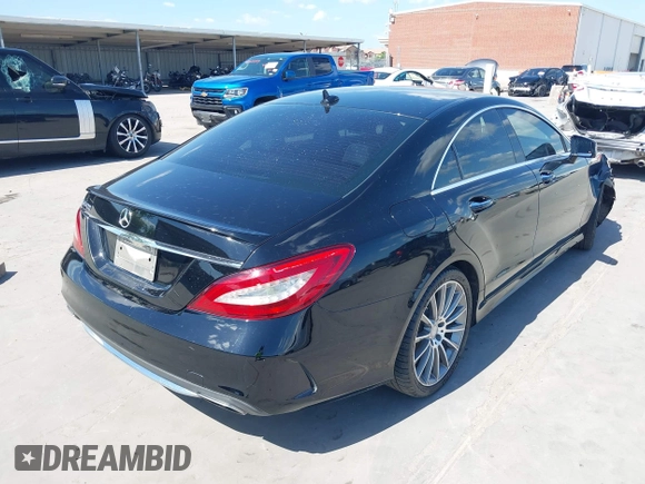 2016 Mercedes-Benz CLS 400 with VIN WDDLJ6FB6GA180133, listed as a IAAI auction lot 42090458 with 113,314 mi miles and . Bid and sale history available at DreamBid. Image 4.