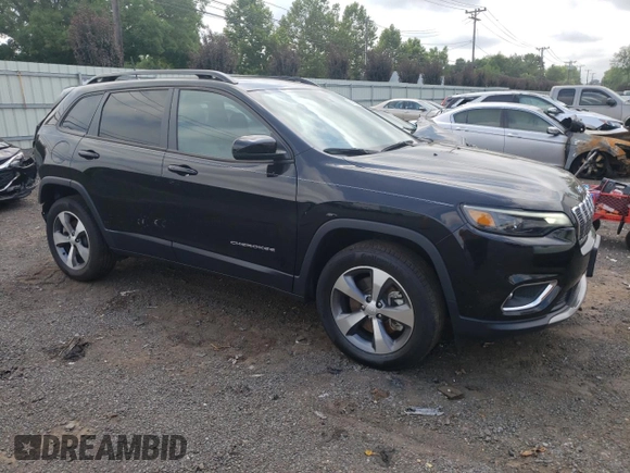 2022 Jeep Cherokee Limited with VIN 1C4PJMDN2ND535615, listed as a Copart auction lot 60552614 with 14,084 mi miles and Salvage title. Bid and sale history available at DreamBid. Image 4.