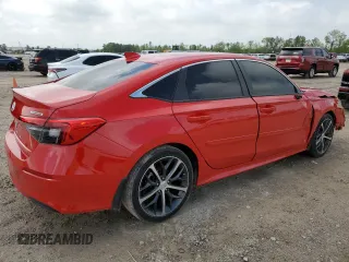 2024 Honda Civic Sedan Touring with VIN 2HGFE1F96RH321560, listed as a Copart auction lot 50551685 with 0 mi miles and Salvage Title. Bid and sale history available at carsss.com. Image 3.