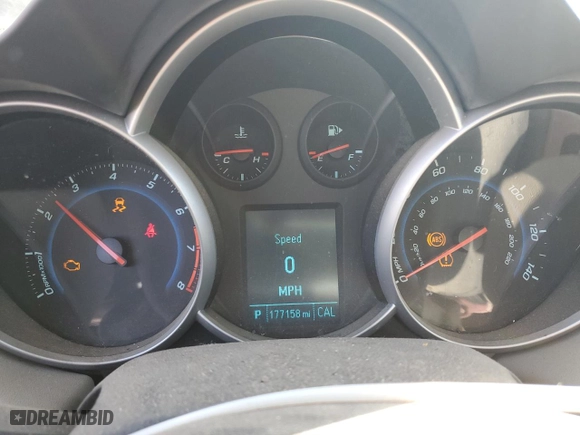 2012 Chevrolet Cruze LS with VIN 1G1PC5SHXC7242787, listed as a Copart auction lot 49958535 with 177,158 mi miles and Salvage Title. Bid and sale history available at carsss.com. Image 9.