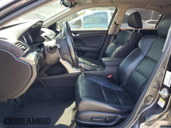 2012 Acura TSX Technology with VIN JH4CU2F65CC029388, listed as a Copart auction lot 58854465 with 172,286 mi miles and Salvage title. Bid and sale history available at DreamBid. Image 7.