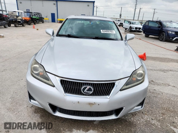 2013 Lexus IS 250 with VIN JTHBF5C2XD5191547, listed as a Copart auction lot 63489765 with 150,290 mi miles and Salvage title. Bid and sale history available at DreamBid. Image 5.