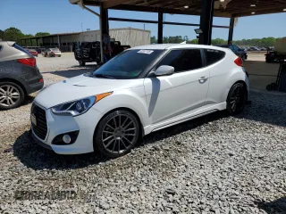 2014 Hyundai Veloster Turbo with VIN KMHTC6AE1EU198889, listed as a Copart auction lot 52087745 with 73,580 mi miles and Salvage title. Bid and sale history available at DreamBid. Image 1.