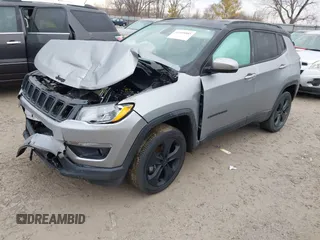 2020 Jeep Compass Latitude with VIN 3C4NJDBB5LT229144, listed as a IAAI auction lot 41448885 with 53,534 mi miles and . Bid and sale history available at DreamBid. Image 2.