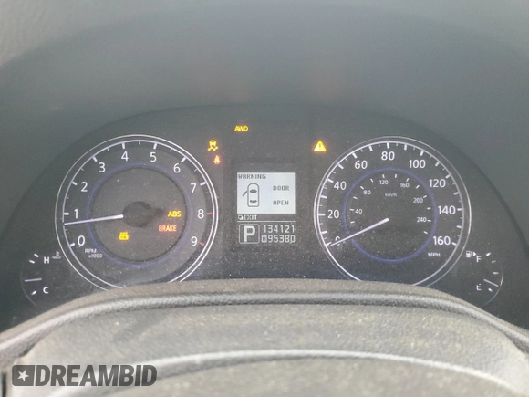 2011 Infiniti G37 x with VIN JN1CV6AR6BM354103, listed as a Copart auction lot 43515065 with 134,121 mi miles and Salvage Title. Bid and sale history available at DreamBid. Image 9.