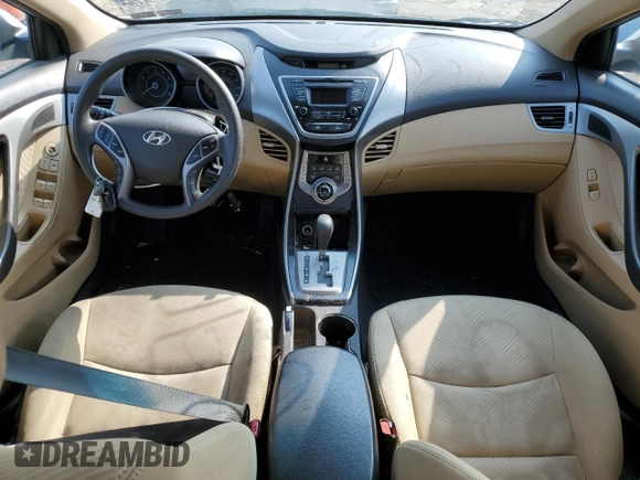 2013 Hyundai Elantra GLS z VIN 5NPDH4AE2DH257052, wystawiony jako Copart lot #59750455 z przebiegiem 70 580 mil mil oraz Szkoda całkowita • Salvage title. Historia ofert i sprzedaży dostępna na DreamBid. Obrazek 10.