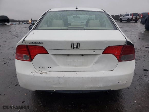 2006 Honda Civic Sdn LX with VIN 1HGFA16536L021904, listed as a Copart auction lot 85008894 with 0 mi miles and Salvage Title. Bid and sale history available at carsss.com. Image 6.