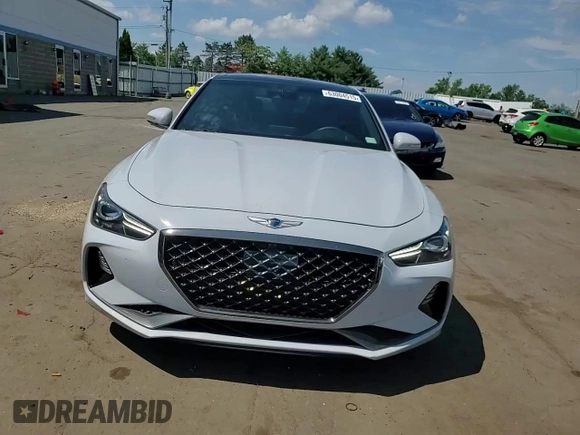 2019 Genesis G70 Advanced with VIN KMTG44LA9KU019674, listed as a Copart auction lot 63004515 with 60,493 mi miles and Salvage title. Bid and sale history available at DreamBid. Image 13.
