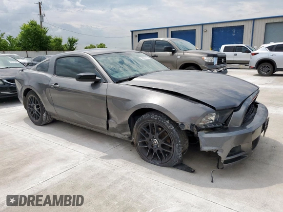 2014 Ford Mustang V6 with VIN 1ZVBP8AM7E5273383, listed as a Copart auction lot 58602265 with 154,480 mi miles and Salvage title. Bid and sale history available at DreamBid. Image 4.
