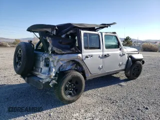 2019 Jeep Wrangler Unlimited Sport with VIN 1C4HJXDG9KW561720, listed as a Copart auction lot 44467445 with 69,290 mi miles and Salvage title. Bid and sale history available at DreamBid. Image 3.