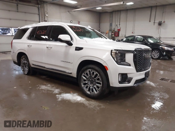 2023 GMC Yukon Denali Ultimate with VIN 1GKS2EKL5PR329276, listed as a IAAI auction lot 41536269 with 38,406 mi miles. Bid and sale history available at carsss.com. Image 1.