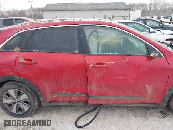 2019 Kia Niro LX with VIN KNDCB3LC7K5218814, listed as a IAAI auction lot 41628684 with 1 mi miles. Bid and sale history available at carsss.com. Image 13.