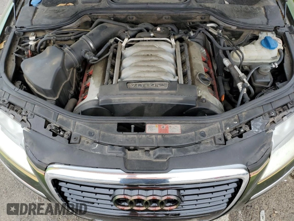 2006 Audi A8 4.2L with VIN WAUML44E46N015129, listed as a Copart auction lot 77796314 with 170,162 mi miles and Salvage title. Bid and sale history available at DreamBid. Image 11.