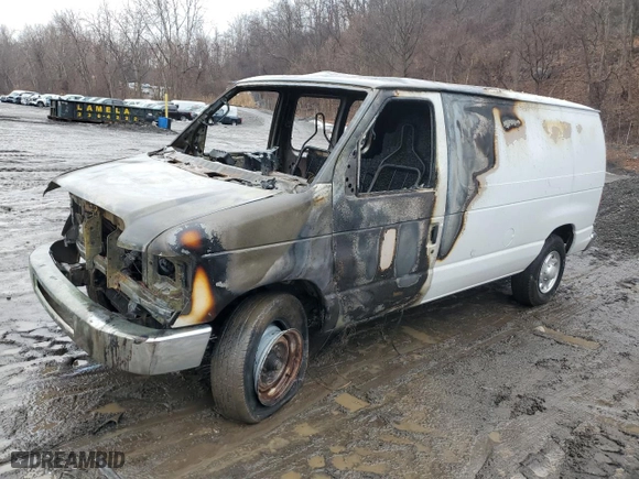 2014 Ford Econoline Cargo Van Commercial with VIN 1FTNE2EW5EDA49355, listed as a Copart auction lot 47172395 with 0 mi miles and Non Repairable. Bid and sale history available at carsss.com. Image 1.