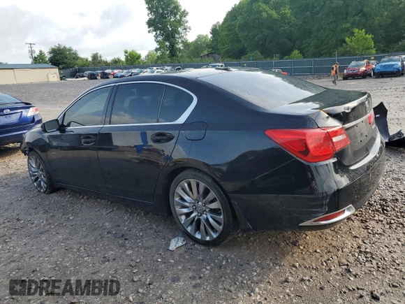 2016 Acura RLX Tech Pkg with VIN JH4KC1F58GC001638, listed as a Copart auction lot 55614355 with 66,701 mi miles and Salvage Title. Bid and sale history available at carsss.com. Image 2.
