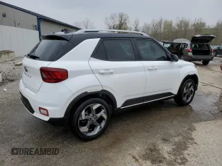 2022 Hyundai Venue Limited with VIN KMHRC8A3XNU184803, listed as a Copart auction lot 52753325 with 76,137 mi miles and Salvage Title. Bid and sale history available at DreamBid. Image 3.