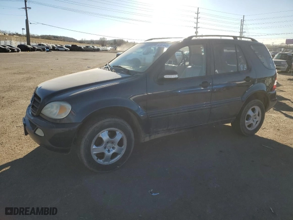 2003 Mercedes-Benz M-Class 3.7L with VIN 4JGAB57E33A420679, listed as a Copart auction lot 44367445 with 150,164 mi miles and Salvage Title. Bid and sale history available at carsss.com. Image 1.