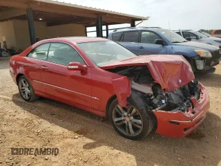 2008 Mercedes-Benz CLK 350 with VIN WDBTJ56H48F234136, listed as a Copart auction lot 70967244 with 63,501 mi miles and Salvage Title. Bid and sale history available at DreamBid. Image 4.