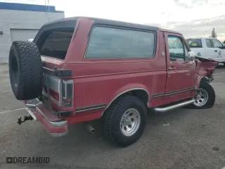 1991 Ford Bronco Custom with VIN 1FMEU15H0MLA44126, listed as a Copart auction lot 82401324 with 79,550 mi miles and Salvage Title. Bid and sale history available at carsss.com. Image 3.