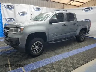 2021 Chevrolet Colorado 2WD Work Truck z VIN 1GCGSBEA8M1173111, wystawiony jako Copart lot #55069915 z przebiegiem 95 665 mil mil oraz Czysty tytuł • Clean title. Historia ofert i sprzedaży dostępna na DreamBid. Obrazek 1.